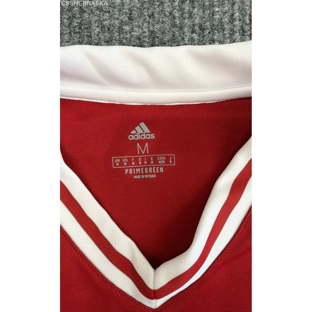 adidas Men's Nebraska Huskers Jersey Red NCAA Football Big 10 Primegreen Sz M